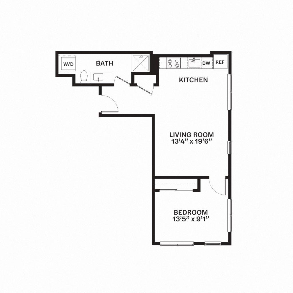 C30 Floor Plan at Corner 63, Seattle, 98115